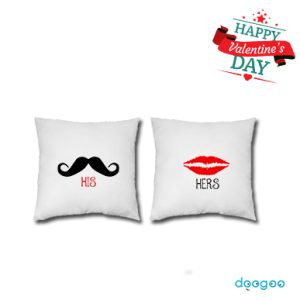 set pillows valentines gift his and hers