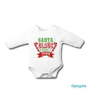 []personalised custom baby clothes christmas santa town
