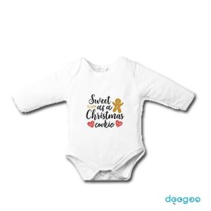 []personalised custom baby clothes christmas cookie