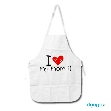 []apron happy mothers day i love my mom