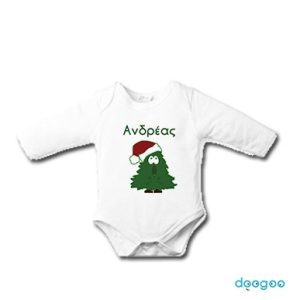 personalised custom baby clothes christmas tree